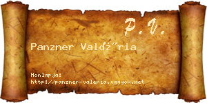 Panzner Valéria névjegykártya
